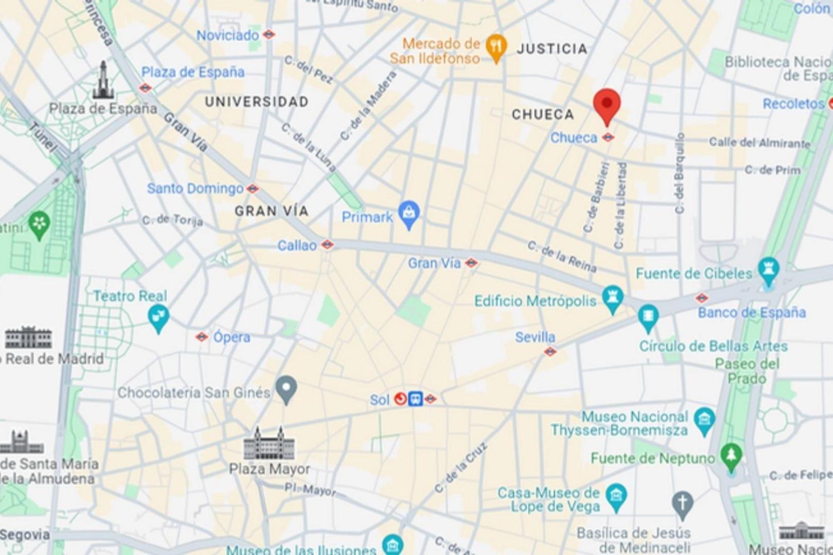 Elegante Apt Para 3 En Chueca A 1 Min De Gran Via Мадрид Экстерьер фото